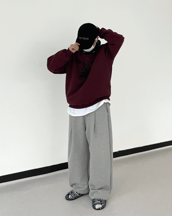 Deep one-tuck TR pants (3color)