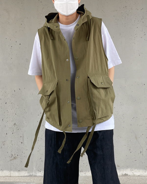 Most hood cap vest (3color)