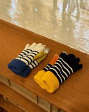 Stripe touch gloves (2color)